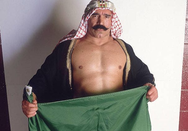 The Iron Sheik was one of the most hated wrestling villains of the 1980s.